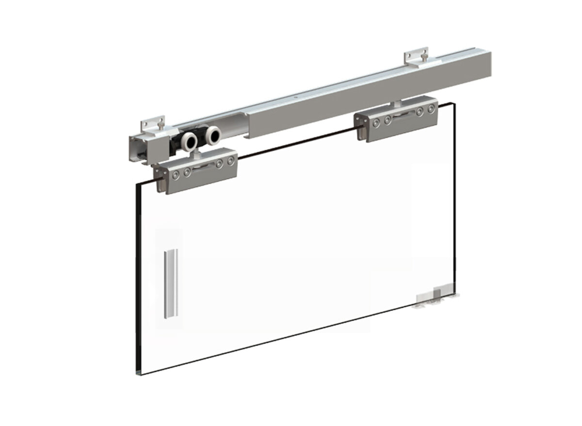 *Valcomp Herkules GLASS HG01 Комплект фурнітури для одних скляних дверей до 100 кг, без направляючої 5 *Valcomp Herkules GLASS HG01 Комплект фурнітури для одних скляних дверей до 100 кг, без направляючої - Зображення 5