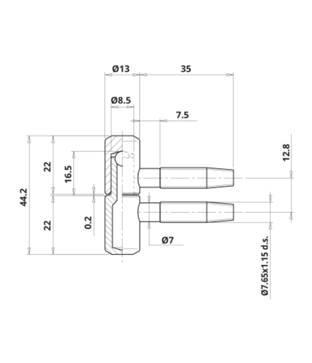 завіса Otlav CF055130BN13(013)-CG055130BN13(013) бронза 2 завіса Otlav CF055130BN13(013)-CG055130BN13(013) бронза - Зображення 2