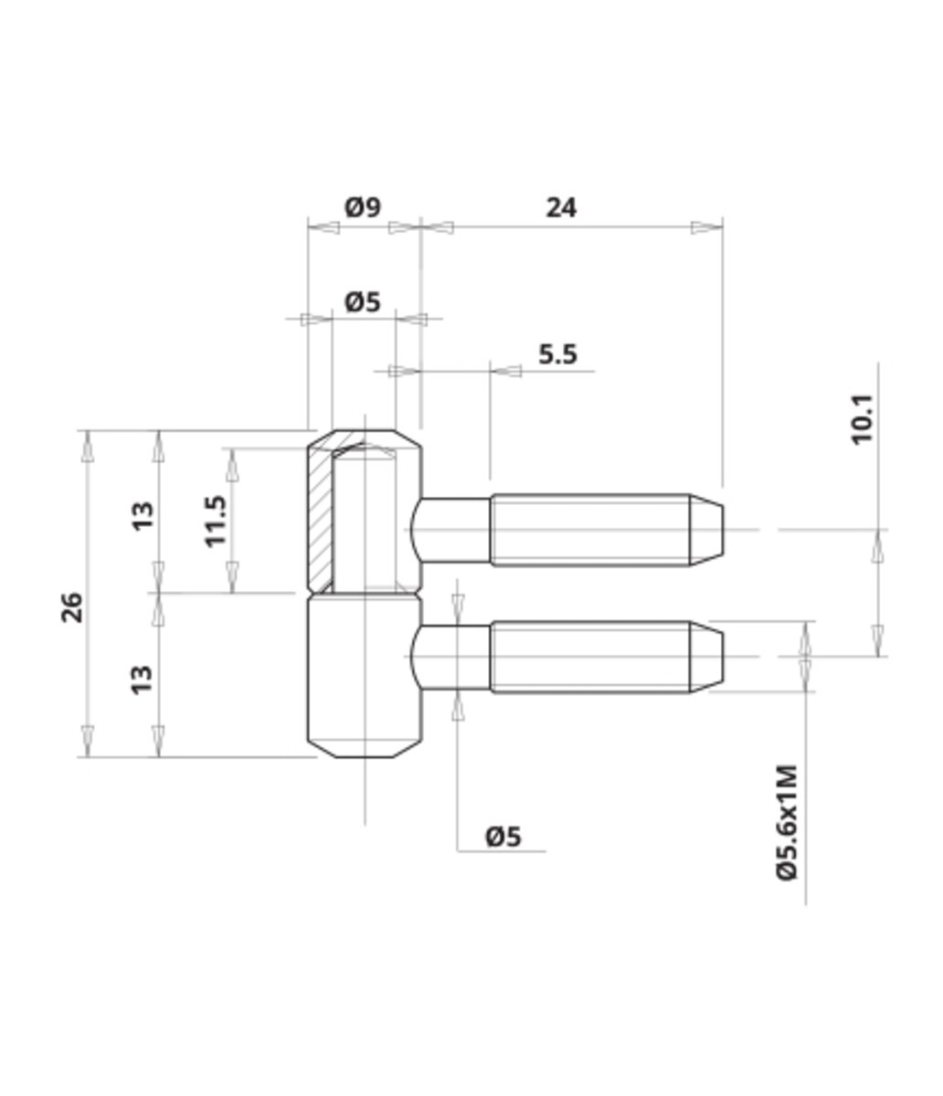 завіса Otlav CF530090N002-CG530090N002 нікельов. 1 завіса Otlav CF530090N002-CG530090N002 нікельов.