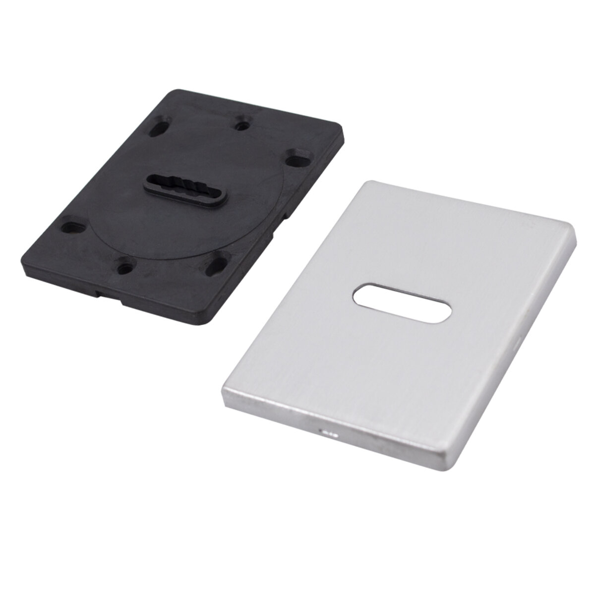 Декоративна накладка Protect під сувальдний ключ 60X80mm WSC хром матовий брошований 2 Декоративна накладка Protect під сувальдний ключ 60X80mm WSC хром матовий брошований - Зображення 2