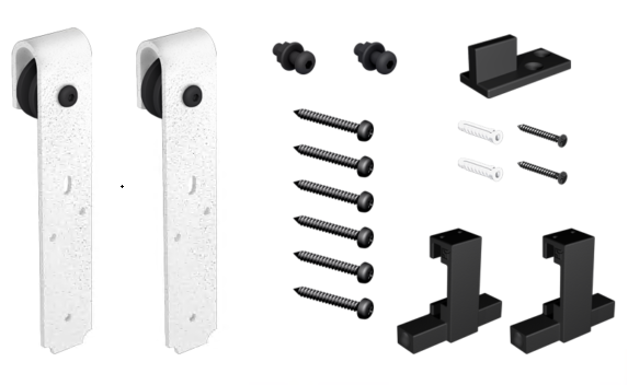 *Mantion BRAGI комплект фурнітури для 1 двері до 100 кг, ROC Design, білий матовий 1 *Mantion BRAGI комплект фурнітури для 1 двері до 100 кг, ROC Design, білий матовий