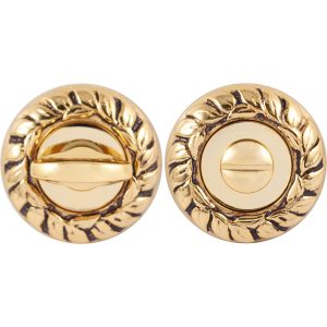 Накладка Fadex d60mm кругла золото 24к/коричн вж