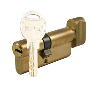 SIBA Циліндр 90 мм (45х45Т) кл-пов 5 кл. жовтий 12190/BT