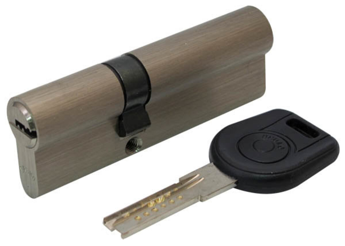 Циліндр BRUNO SECURITY 35/55мм лаз. 90мм 5кл нікель 1 Циліндр BRUNO SECURITY 35/55мм лаз. 90мм 5кл нікель