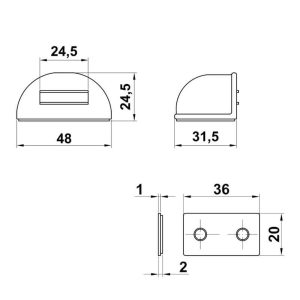 Стопор Amig мод.403-50 білий