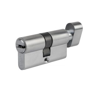 SIBA Циліндр 60 мм (30x30Т) кл-пов 5 кл. матовий хром 12160/BTMCZ ZAMAK (12)