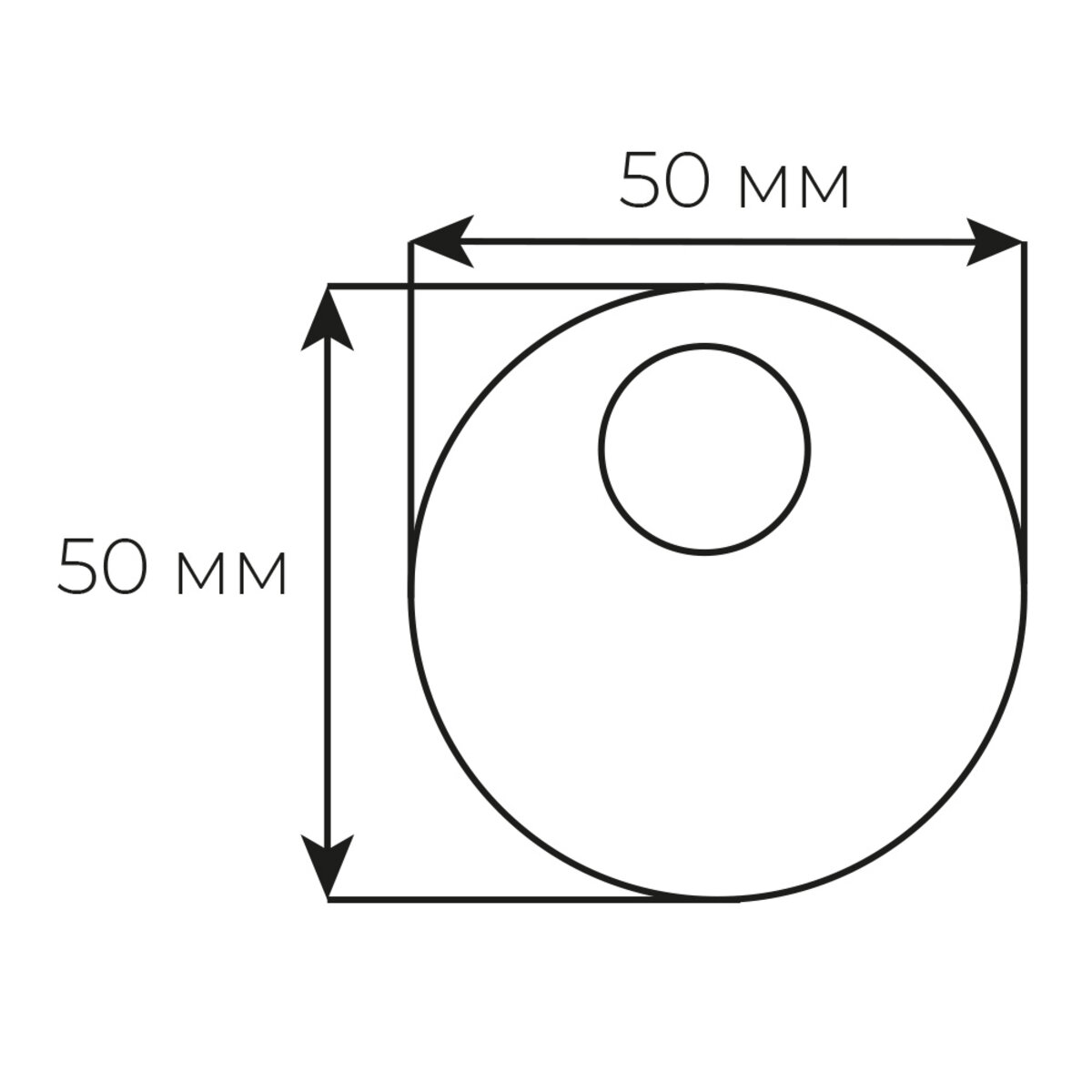 Securemme 4150XF5 Декоративний ковпачок під циліндричну броненакладку 50x15.5mm чорний 1 Securemme 4150XF5 Декоративний ковпачок під циліндричну броненакладку 50x15.5mm чорний