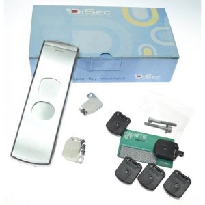 Протектор DISEC MAGNETIC MG901 DIN+LEVER RECTANGL 25мм Хром_мат 3клас T 2KEY KM0P85 Зовнішній до MUL