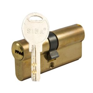 SIBA Циліндр 70 мм (35х35) кл-кл 5 кл жовтий 12170/B