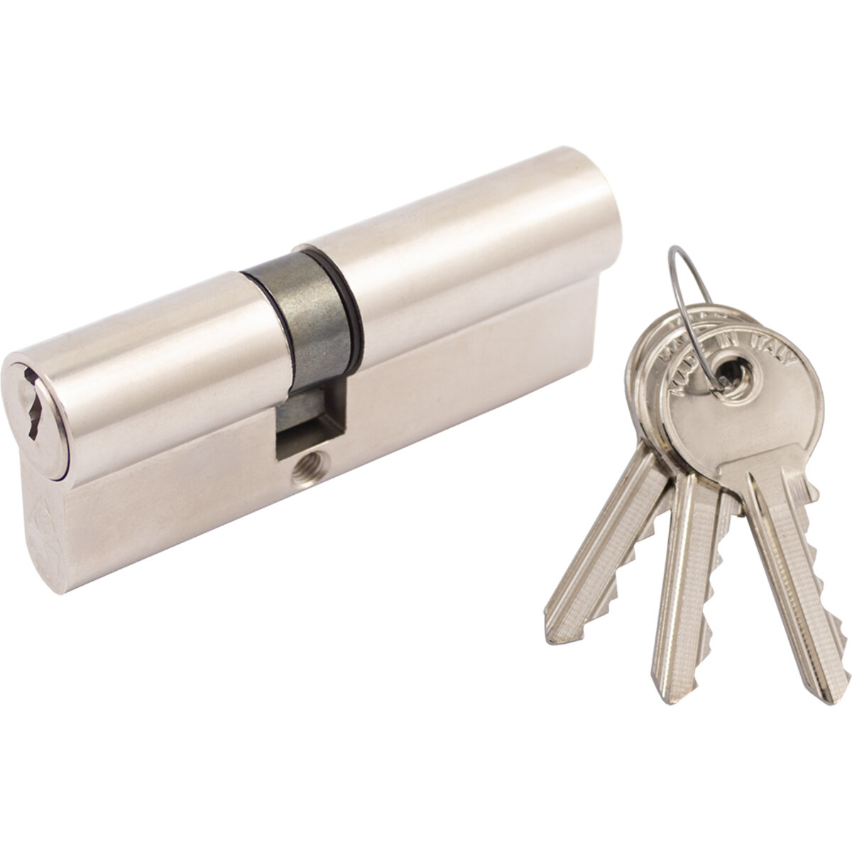 Цилиндр Cortellezzi Primo 116 35x45 ключ/ключ мат нікель 1 Цилиндр Cortellezzi Primo 116 35x45 ключ/ключ мат нікель