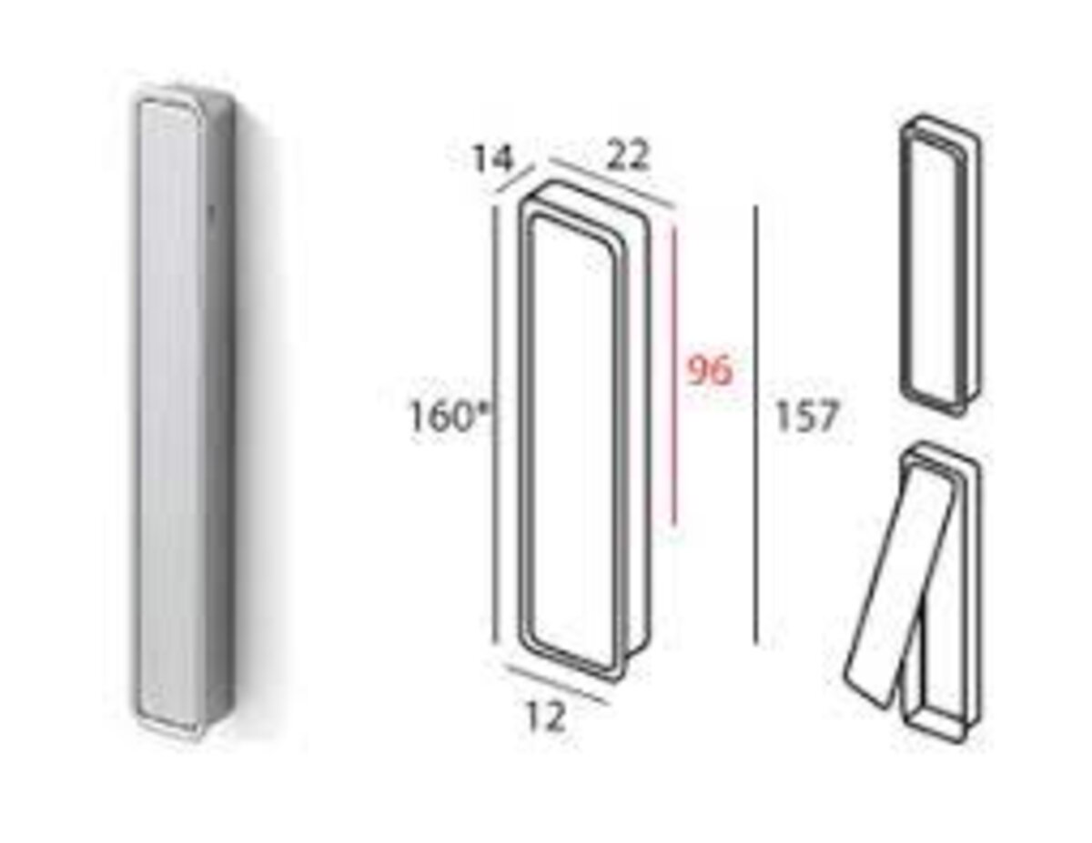 Ручка для раздвижных дверей Pamar MN 1032 Z черный матовый (E228) 2 Ручка для раздвижных дверей Pamar MN 1032 Z черный матовый (E228) - Зображення 2