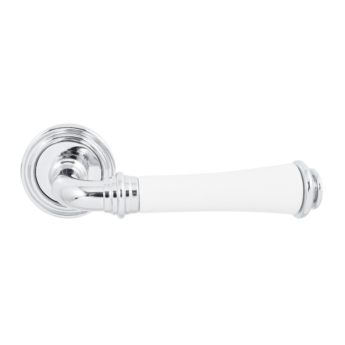 Ручка Fimet 1028P-261 F04 Tasha хром/білий фарфор R ф/з 2 Ручка Fimet 1028P-261 F04 Tasha хром/білий фарфор R ф/з - Зображення 2